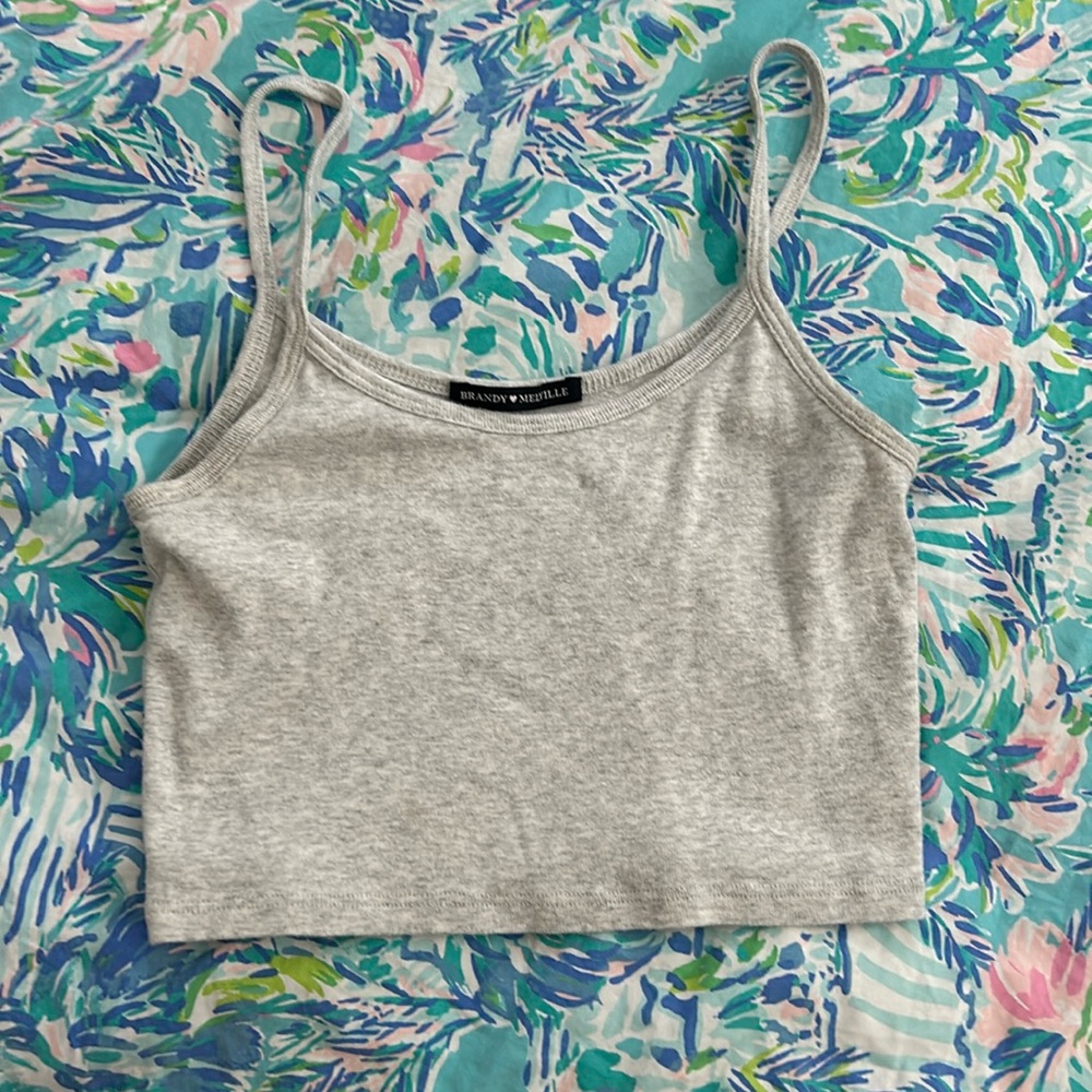 Brandy Melville gray tank top